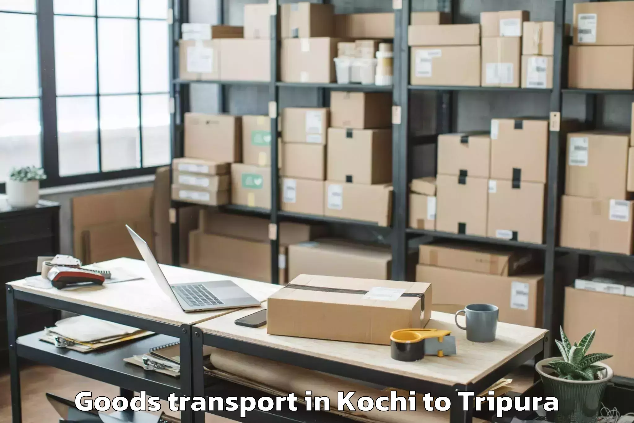 Reliable Kochi to Agartala Goods Transport